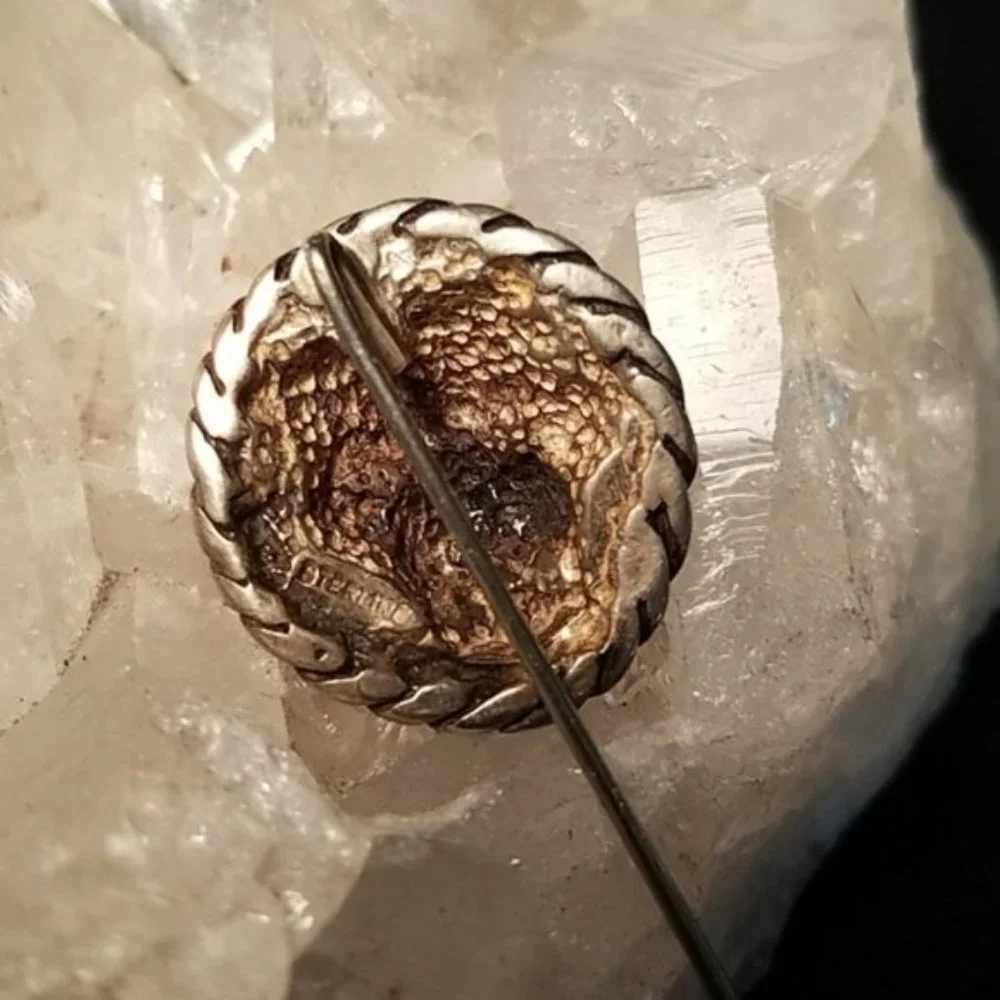 Vintage Sterling Roaring Lion Stick Pin